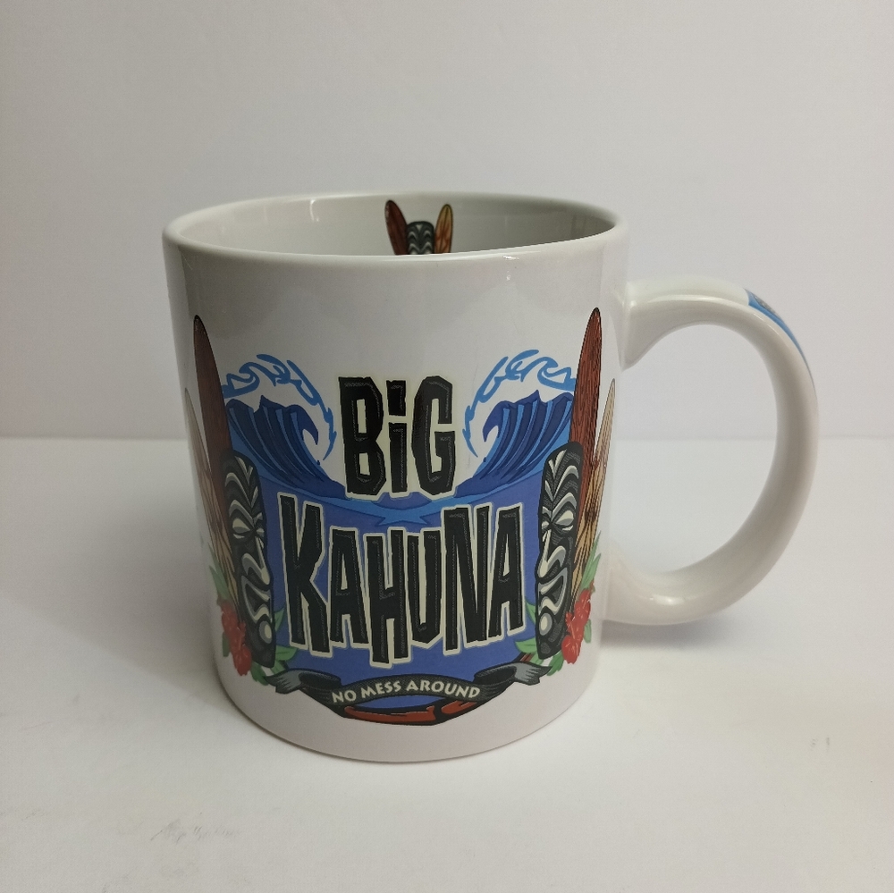 Big Kahuna Hawaii Jumbo Size Ceramic Coffee Mug 20 oz.